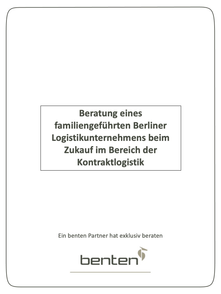 Beratung Logistikunternehmen